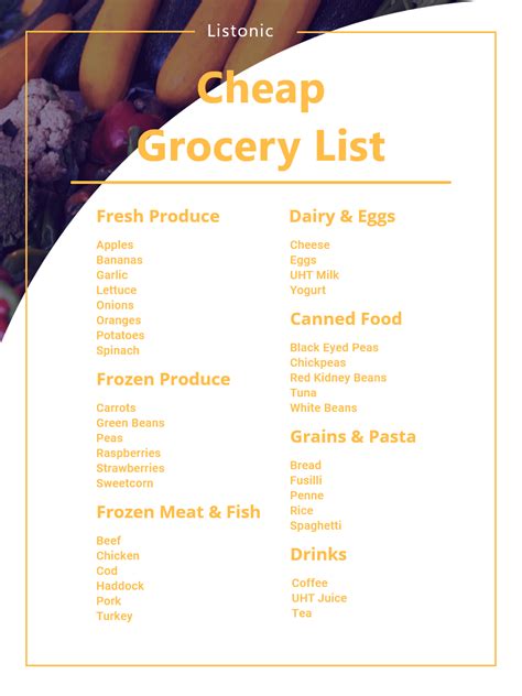 My Super Simple And Cheap Vegan Meal Plan And Grocery List Off