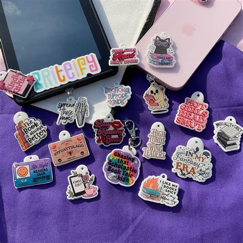 Kindle Charms Phone Charms Bookish Gifts For Her Usb C Dust Plugs