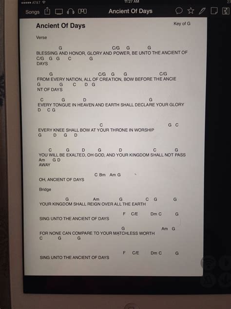 Ancient Of Days Guitar Chords