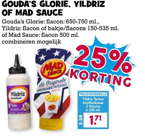 Gouda S Glorie Yildriz Of Mad Sauce Aanbieding Bij Boon S Markt