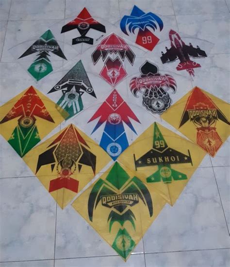 Layangan Aduan Super Sukhoi Motif Sembur Rp Isi Layangan