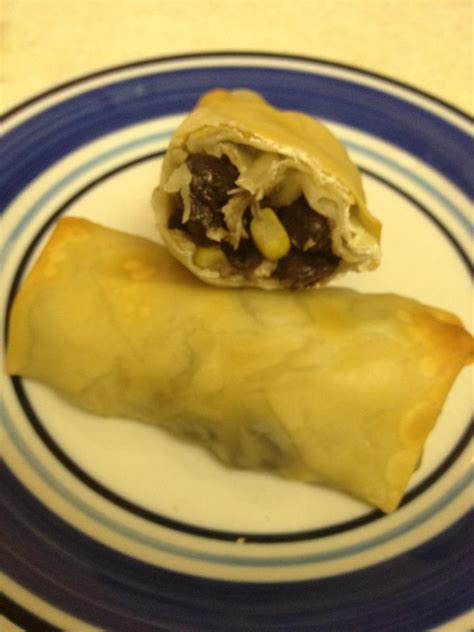 Recipe A Day Chicken Fajita And Black Bean Egg Rolls