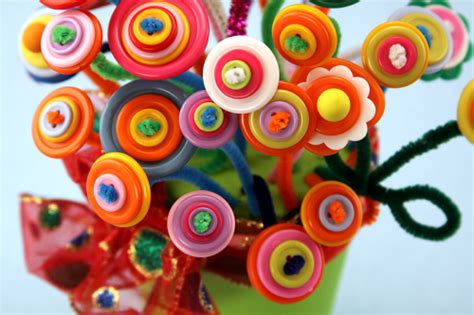 How To Make Button Flowers