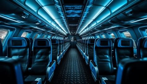 Premium AI Image | Airplane cabin interior design