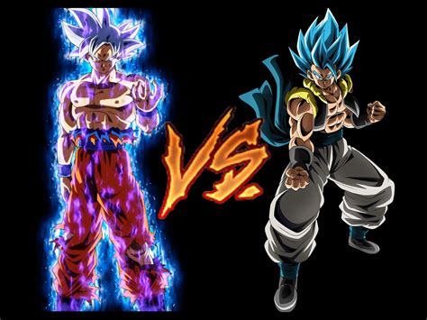 Vs De Personajes Goku Ultra Instinto Perfecto Anime Vs Gogeta Super