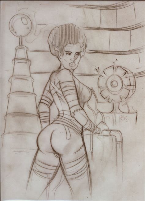Bride Of Frankenstein 2 Sketch By MJBivouac Hentai Foundry