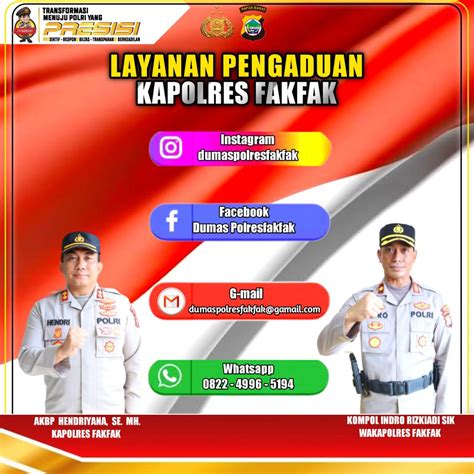 Layanan Pengaduan Masyarakat Untuk Oknum Anggota Polri Nakal Polres