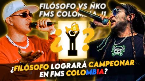 Fil Sofo Lograr Campeonar En Fms Colombia Ko Vs Fil Sofo Fms