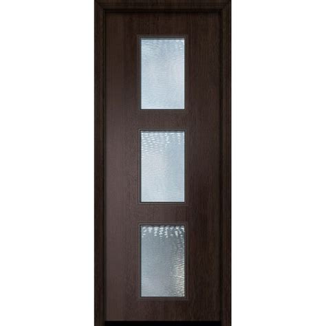 ESWDA 42x96 Exterior Mahogany 42in X 96in Newport Contemporary Door W