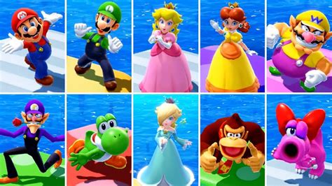 Mario Party Superstars Every Character S Win Lose Animation YouTube