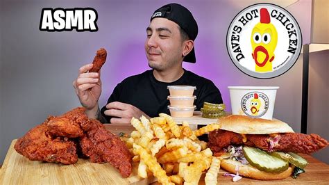 Asmr Eating Crispy And Tender Dave S Hot Chicken Mac And Cheese Real Eating Sounds Youtube