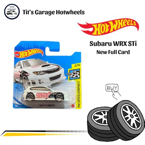 SUBARU WRX STI White Xe mô hình Hot Wheels Basic Shopee Việt Nam