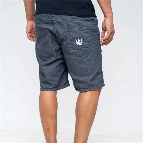 Jigga Wear Spodenki Jeansowe Crown Stitch Szare Klasykshop