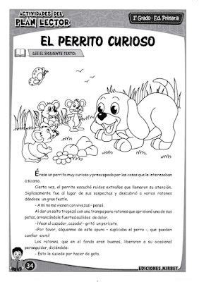 Cuaderno de Trabajo PLAN LECTOR para 1º Primaria II PARTE en PDF