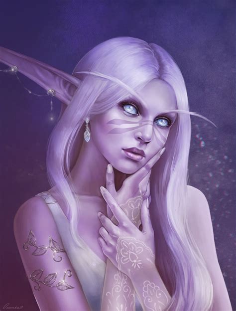 Night Elf Portrait C By Oxanaresh On Deviantart