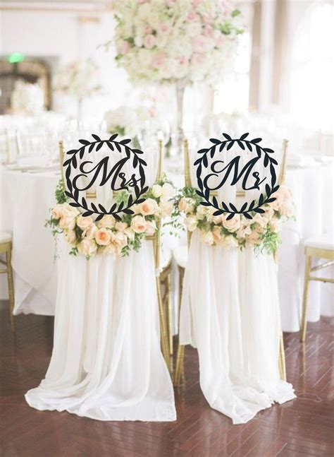 wedding chair signs    sign laser cut wooden rustic etsy artofit