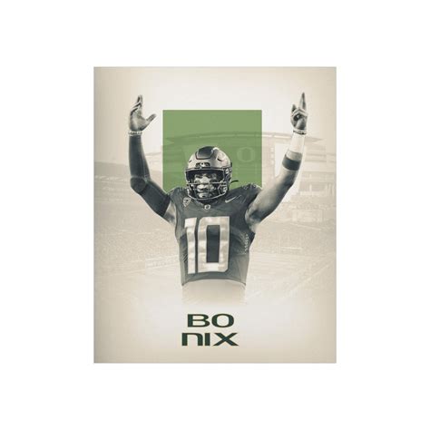 Bo Nix Oregon Matte Posters - Etsy