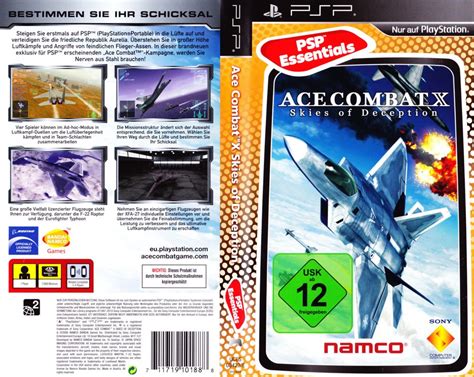 Ace Combat X Skies Of Deception 2006 Psp Box Cover Art Mobygames