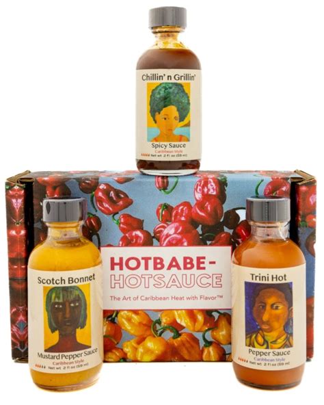 Caribbean Hot Sauces Gift Set HOTBABE HOTSAUCE
