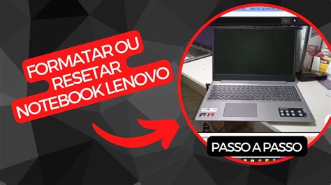 COMO FORMATAR OU RESETAR NOTEBOOK LENOVO YouTube