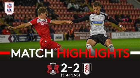 ACADEMY HIGHLIGHTS Leyton Orient 2 2 Fulham U21 5 4 Pens Another