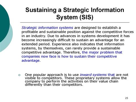 Strategic Information Systems For Business Competitive Advantage