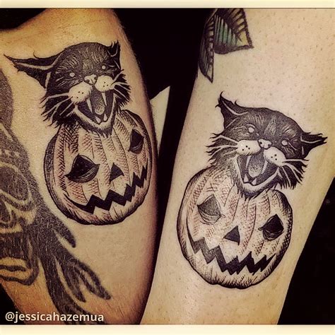 Black cat-tattoo-pumpkin | Cat Wisdom 101