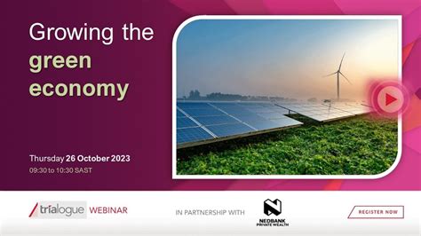 Trialogue Webinar Growing The Green Economy Youtube