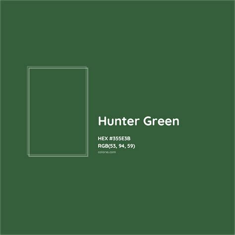 Hunter Green Color Code Hex Rgb Cmyk Paint Palette Image