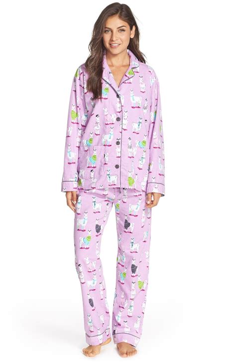 Pj Salvage Print Flannel Pajamas Nordstrom Flannel Pajamas Short