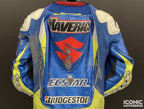 Maverick Vinales Signed Suzuki 2015 MotoGP Leathers – Iconic Motorbike ...