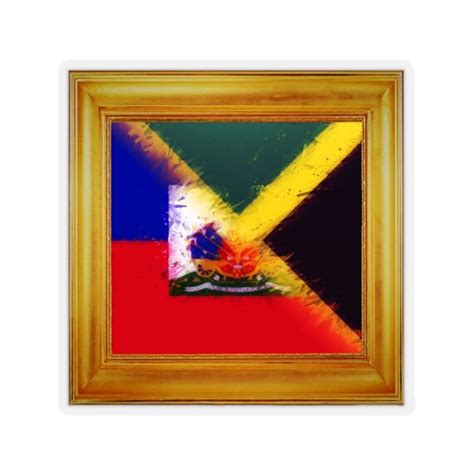 Haitian Jamaican Haiti Jamaica Ayiti Yard Flag Sticker Embellishments