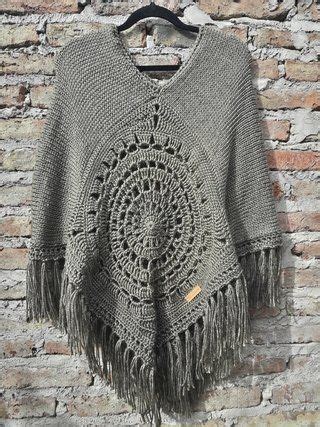 Poncho Marte Ruanas Tejidas Crochet Ponchos Tejidos A