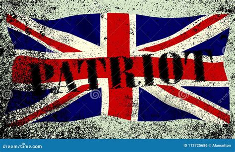 Patriot Grunge Union Jack Flag Stock Vector Illustration Of Graphic