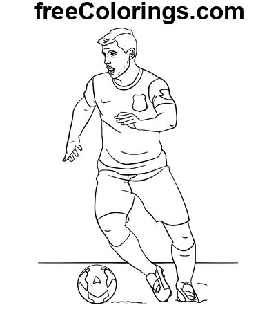 Dessiner Lionel Messi Avec Le Ballon Coloriages Gratuits Imprimer