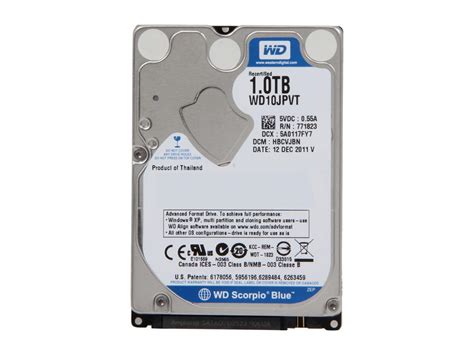 Refurbished Western Digital Scorpio Blue Tb Rpm Sataii Pin