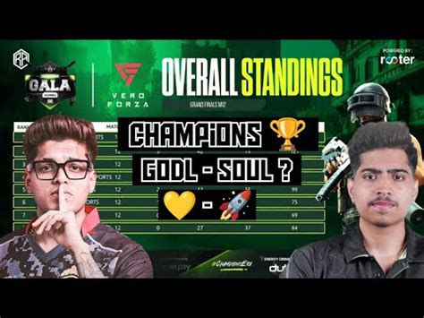 RA Esports Points Table Champions Top 5 Fraggers Champions Gala