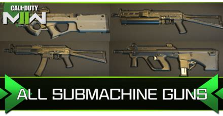 All Submachine Guns SMGs Modern Warfare 2 MW2 Game8