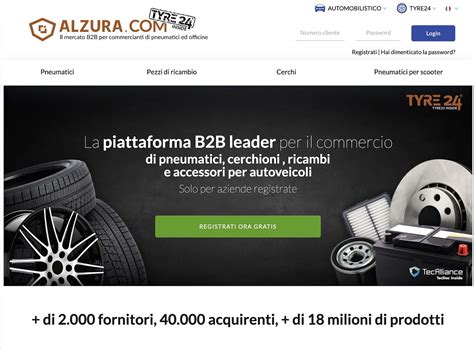 Alzura Tyre24 Semplifica Lacquisto Di Gomme E Ricambi Per Catene E