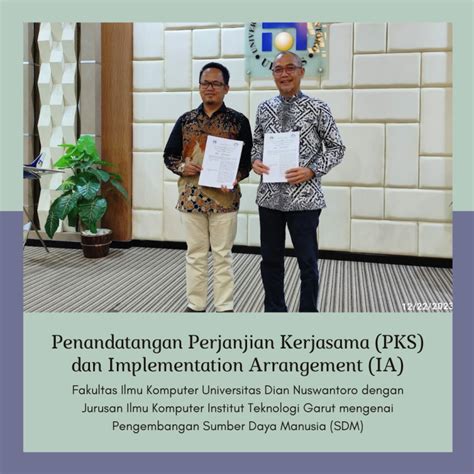 Penandatangan Perjanjian Kerjasama Pks Dan Implementation Arrangement