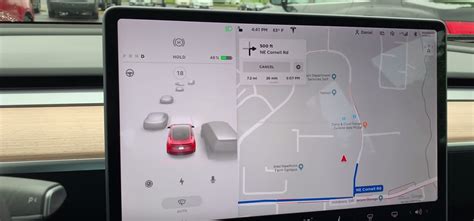 First Look At Teslas New In Car Driving Visualization Electrek