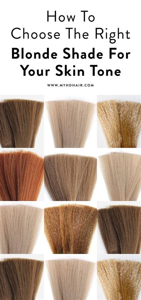 How To Choose The Right Blonde Shade For Your Skin Tone Skin Tone Hair Color Hair Color For