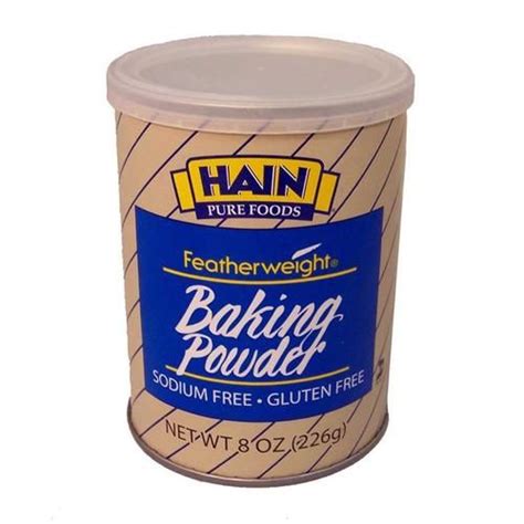 Hain Featherweight Baking Powder Sodium Free 8 Oz Healthy Heart