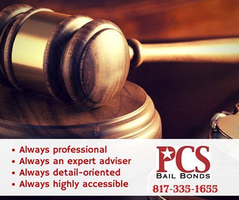 Pcs Bail Bonds Provides Quick And Affordable Bail Bonds In Tarrant