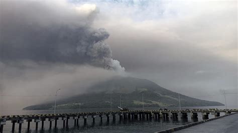 Thousands Evacuated Tsunami Warning After Indonesia Volcano Erupts