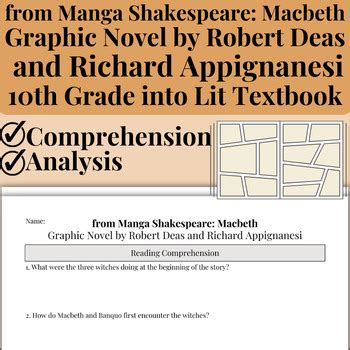 Excerpt From Manga Shakespeare Macbeth Graphic Novel Comprehension