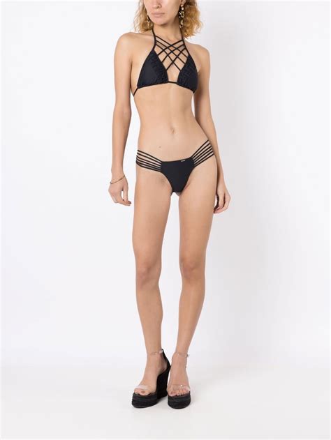 Amir Slama Lattice Strap Bikini Set Farfetch