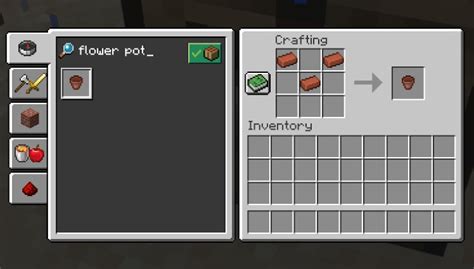 Taking Inventory Flower Pot | Minecraft