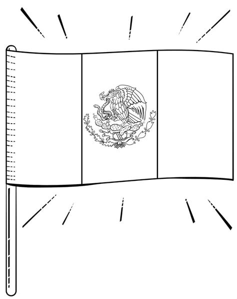 Dibujos De Bandera De M Xico Para Colorear Para Colorear Pintar E