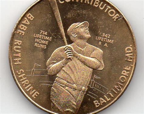 Babe Ruth Shrine C S Token Baltimore Md Etsy